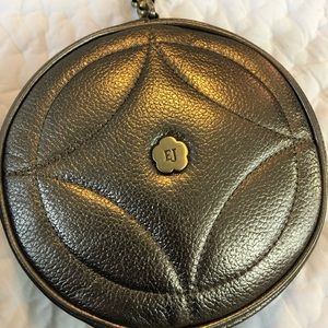 Eric Javits Bronze calfskin Wristlet